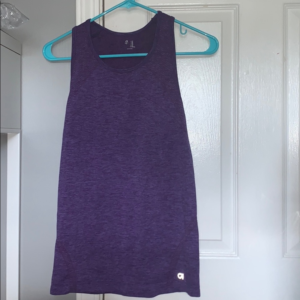 Purple Athletic Gap Tank Top